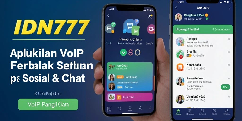 Antarmuka aplikasi IDN777 untuk VoIP Panggilan yang menarik dan mudah digunakan.