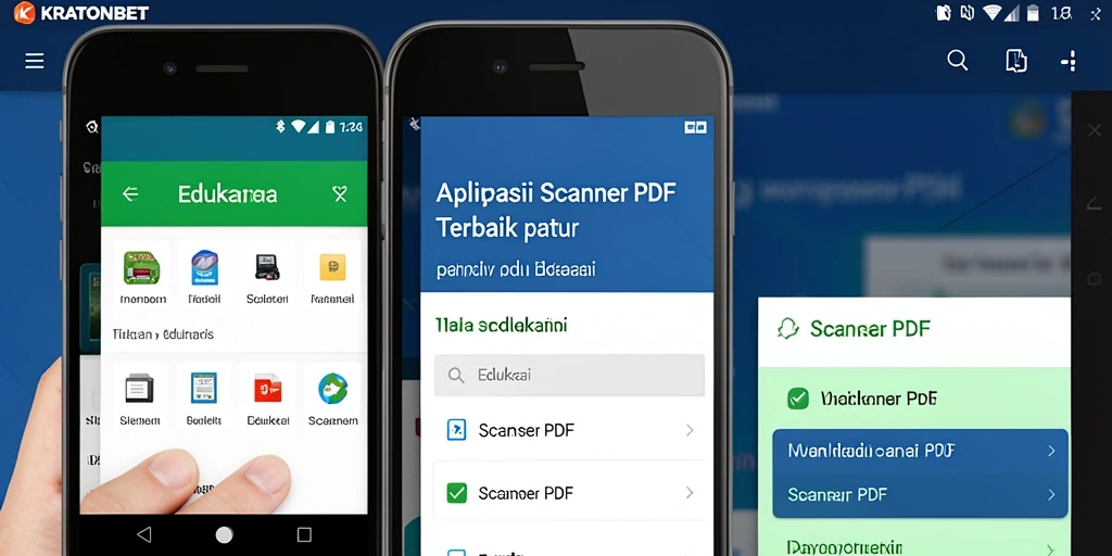 Tampilan antarmuka KRATONBET saat melakukan pemindaian dokumen PDF.